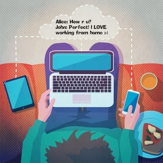 Working from home tips - Social media