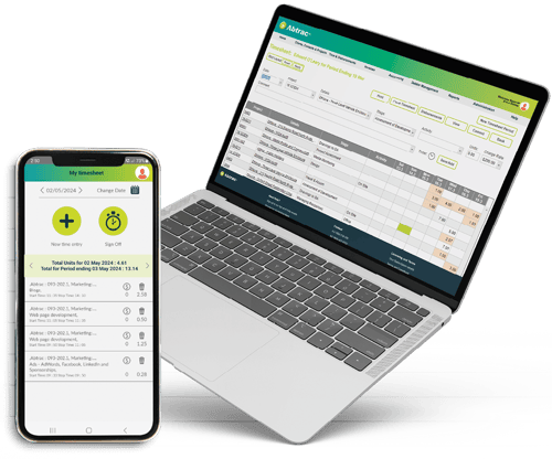 Abtrac Timesheet software and time tracking app