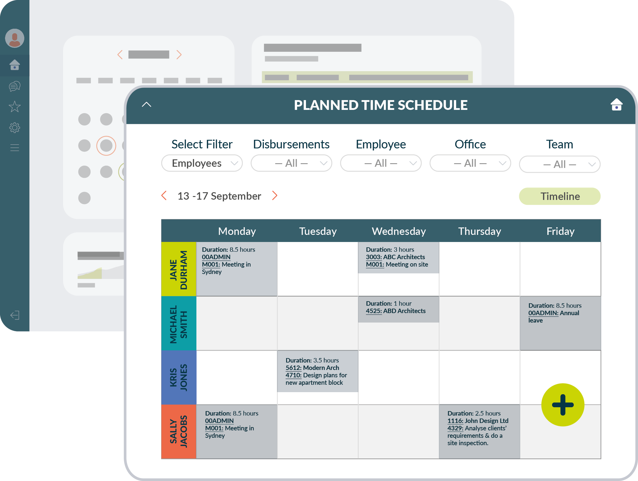 Project Management Features - Work Scheduling Software