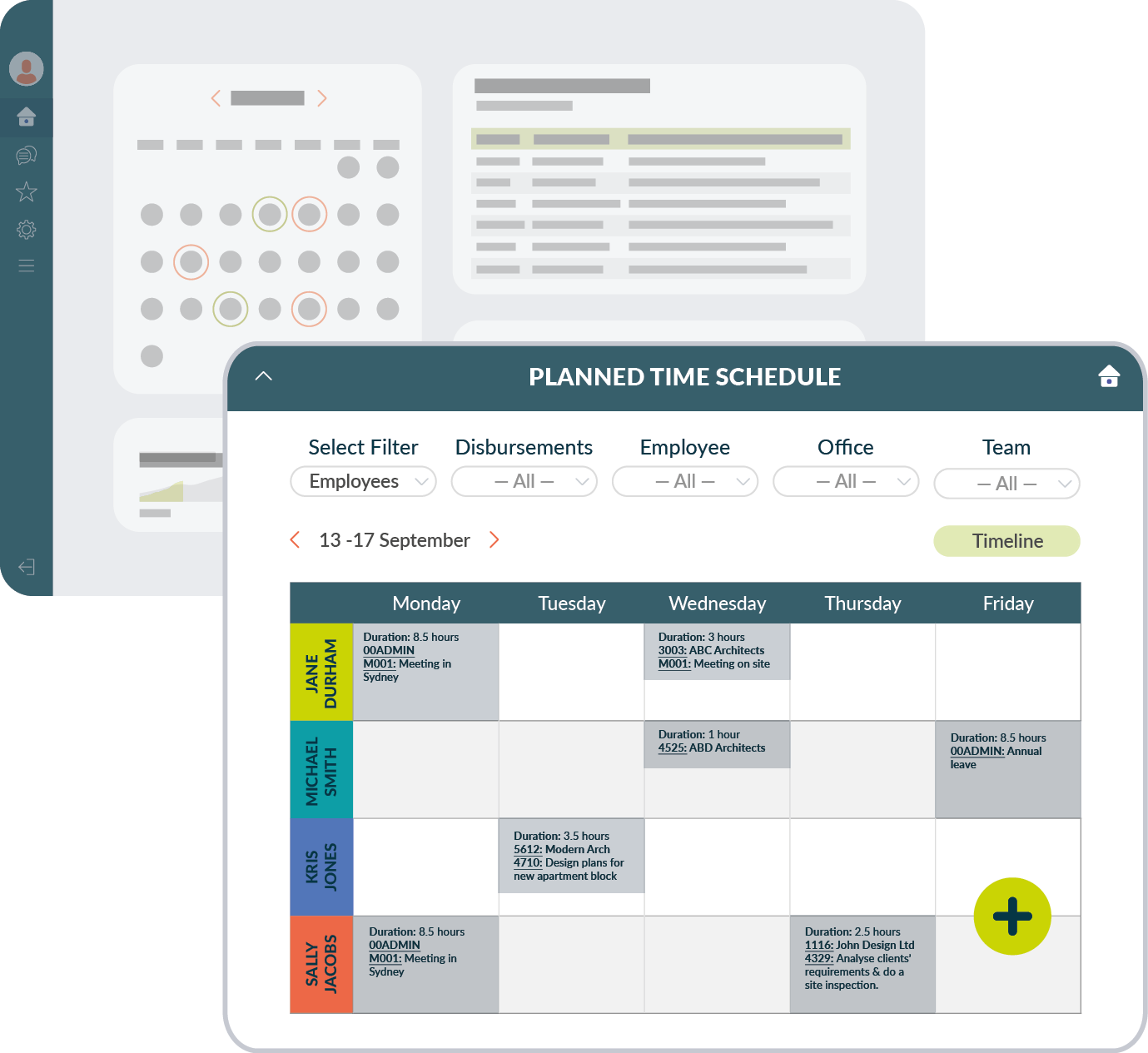 Project Management Software Features - work scheduling